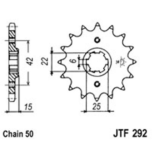JT JT Gear Box Sprockets G/B 292-16T HON (294)